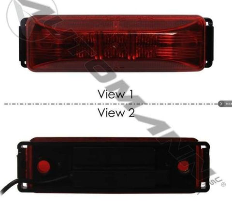 571.LD19R12-KB1-Marker Light Kit LED 1in X 4in Red, (product_type), (product_vendor) - Nick's Truck Parts