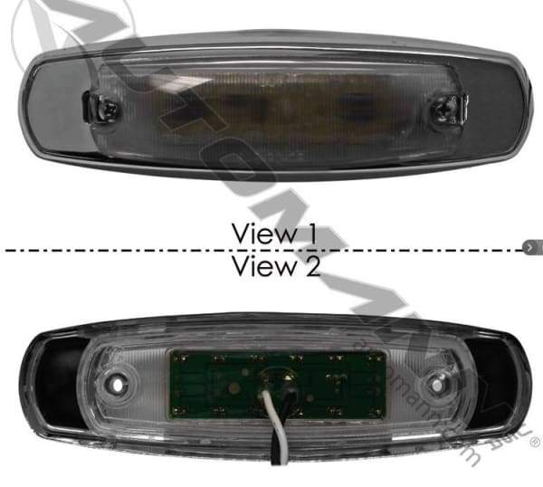 571.LD267CR12-Marker Light LED SS Bezel Clear Lens, (product_type), (product_vendor) - Nick's Truck Parts