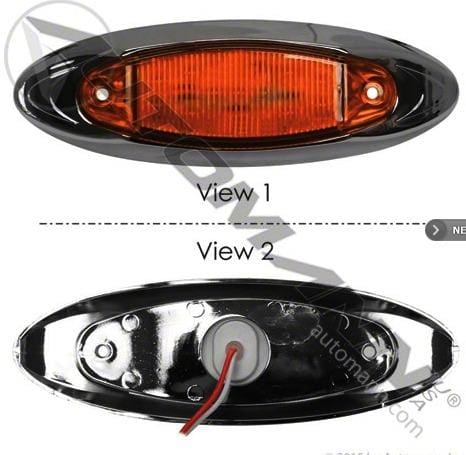 571.LD271A13-Marker Light LED Oval Amber, (product_type), (product_vendor) - Nick's Truck Parts