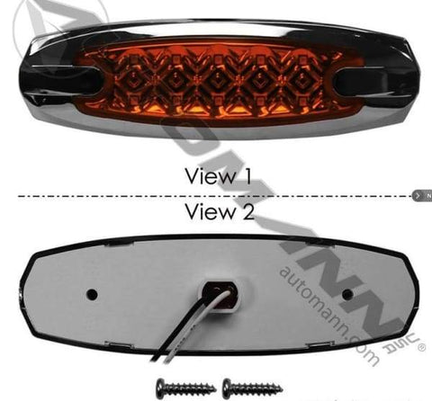 571.LD272A10-Marker Light Low Profile LED Amber, (product_type), (product_vendor) - Nick's Truck Parts