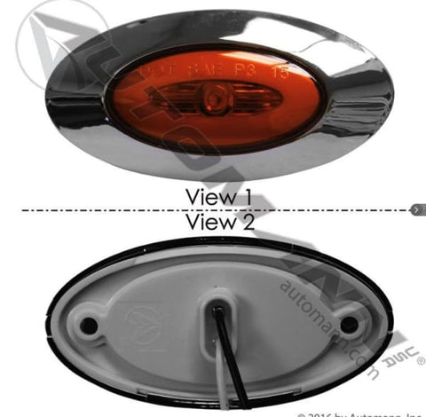 571.LD274A7-Marker Light LED Amber Zeon Halo, (product_type), (product_vendor) - Nick's Truck Parts