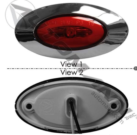 571.LD274R7-Marker Light LED Red Zeon Halo, (product_type), (product_vendor) - Nick's Truck Parts