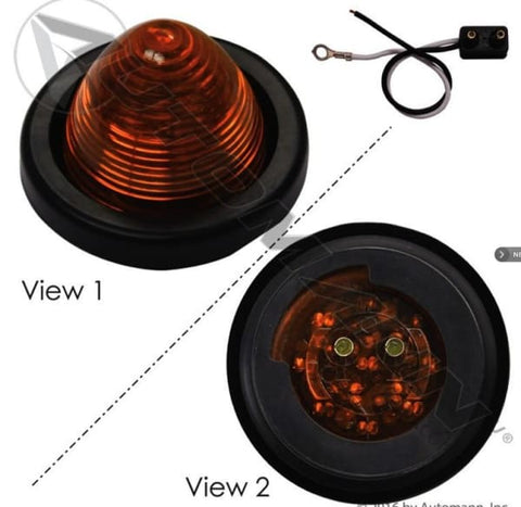 571.LD31A9-K-Marker Light Beehive Kit LED 2 Amber, (product_type), (product_vendor) - Nick's Truck Parts