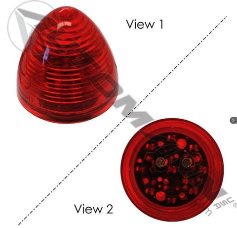 571.LD31R9-Marker Light LED 2in Beehive Red, (product_type), (product_vendor) - Nick's Truck Parts