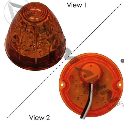 571.LD323A19.1-Cab Marker Bullet LED Amber Light Only, (product_type), (product_vendor) - Nick's Truck Parts
