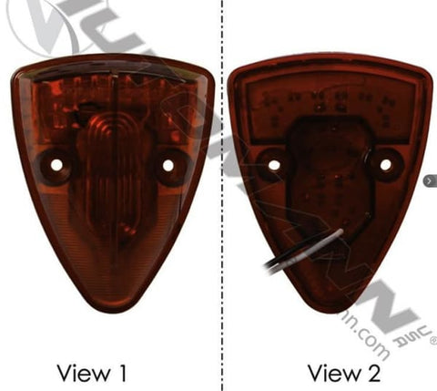 571.LD326A15-Cab Marker Light LED Triangle Amber, (product_type), (product_vendor) - Nick's Truck Parts