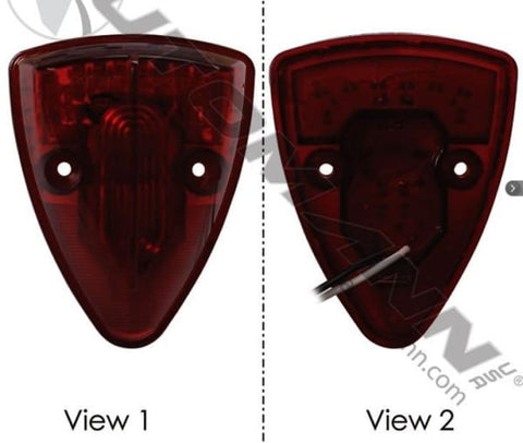 571.LD326R15-Cab Marker Light LED Triangle Red, (product_type), (product_vendor) - Nick's Truck Parts