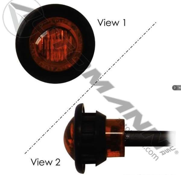 571.LD33A3-Marker Light LED 3/4in Amber, (product_type), (product_vendor) - Nick's Truck Parts