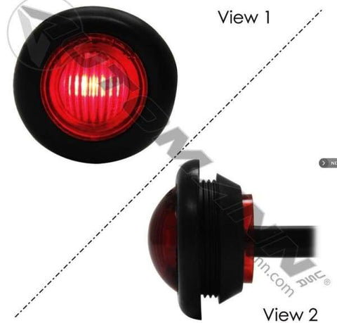 571.LD33R1DV-Marker Light LED 3/4in Red 10-30V, (product_type), (product_vendor) - Nick's Truck Parts