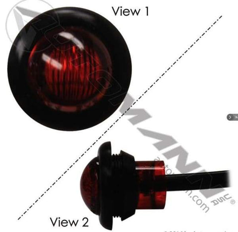 571.LD33R3DV-Marker Light LED 3/4in Red 10-30V, (product_type), (product_vendor) - Nick's Truck Parts