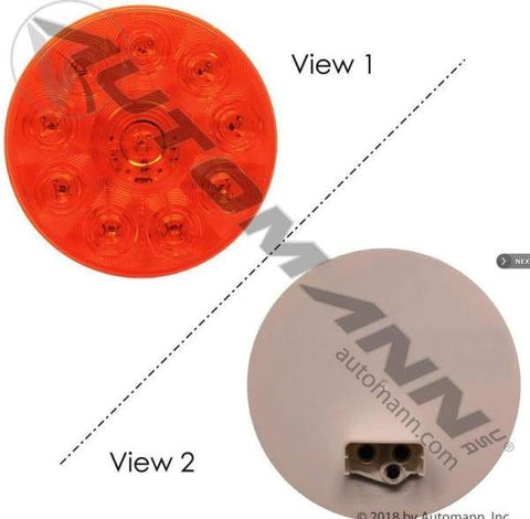 571.LD40A10-F/P/T Light LED 4in Amber, (product_type), (product_vendor) - Nick's Truck Parts
