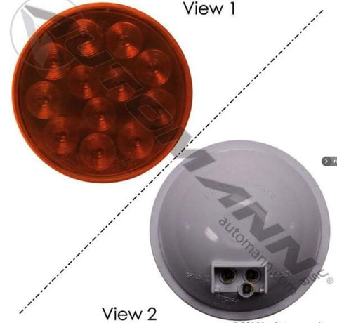 571.LD40A12MV-F/P/T Light LED 4in Amber 10-30V, (product_type), (product_vendor) - Nick's Truck Parts