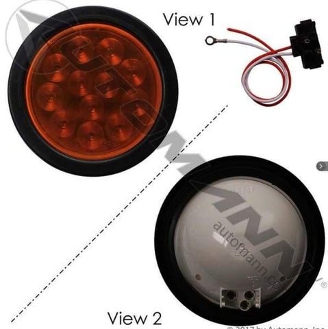571.LD40A12MV-K-F/P/T Light Kit LED 4in Amber 10-30V, (product_type), (product_vendor) - Nick's Truck Parts
