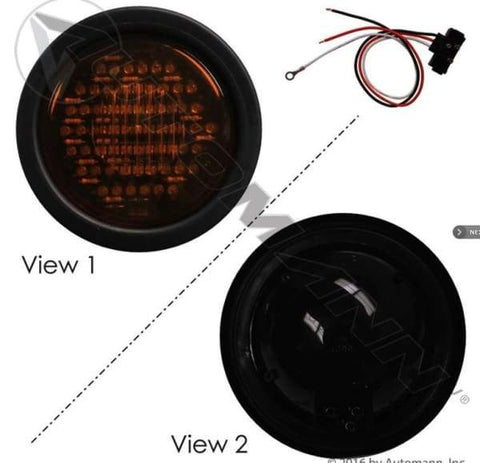 571.LD40A60-K-F/P/T Light Kit LED 4in Amber, (product_type), (product_vendor) - Nick's Truck Parts
