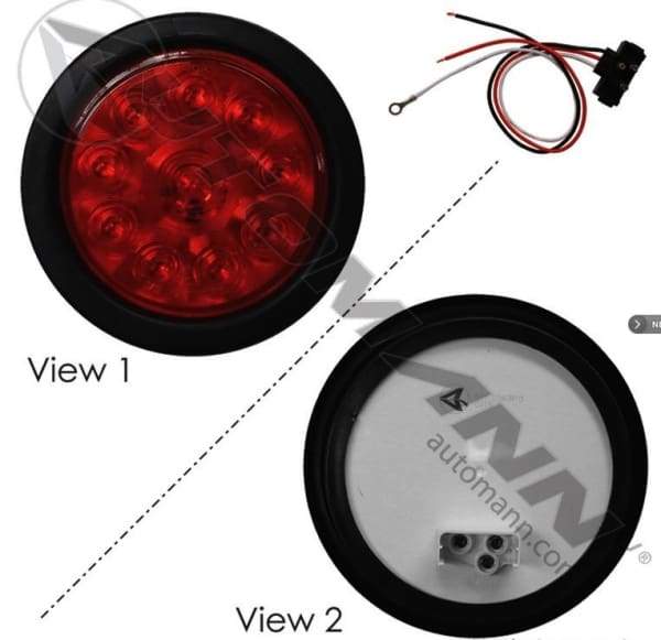 571.LD40R10-K-S/T/T Light Kit LED 4in Red, (product_type), (product_vendor) - Nick's Truck Parts