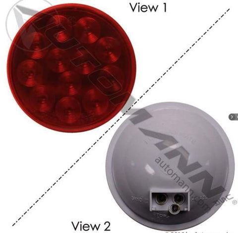 571.LD40R12MV-S/T/T Light LED 4IN Red 10-30V, (product_type), (product_vendor) - Nick's Truck Parts