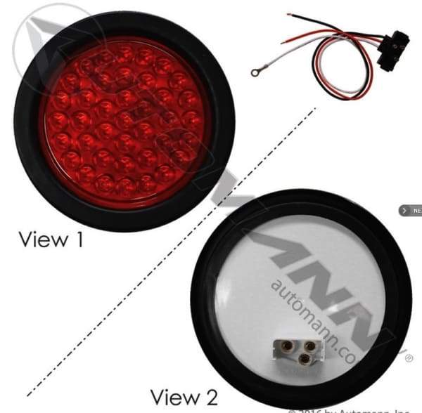 571.LD40R39-K-S/T/T Light Kit LED 4in Red, (product_type), (product_vendor) - Nick's Truck Parts