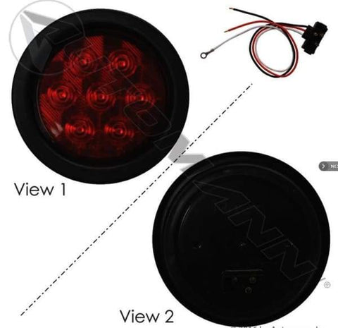 571.LD40R7-K-S/T/T Light Kit LED 4in Red, (product_type), (product_vendor) - Nick's Truck Parts