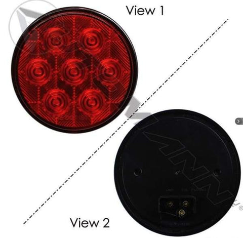 571.LD40R7-S/T/T Light LED 4in Red, (product_type), (product_vendor) - Nick's Truck Parts