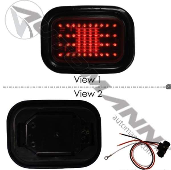 571.LD45R52-K-S/T/T Light Kit LED 3-1/2 X 5-1/4 Red, (product_type), (product_vendor) - Nick's Truck Parts