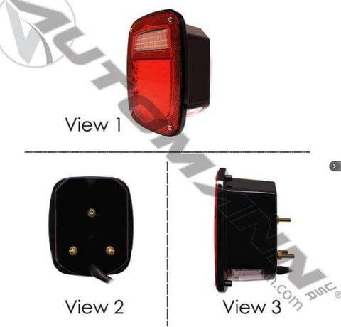 571.LD501R42-S/T/T Box Light LED with  o Side Marker Red, (product_type), (product_vendor) - Nick's Truck Parts