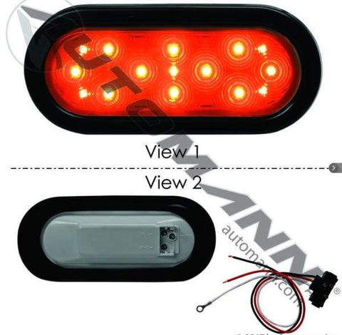 571.LD60A21MV-K-F/P/T Light Kit LED 6IN Oval 10-30V, (product_type), (product_vendor) - Nick's Truck Parts