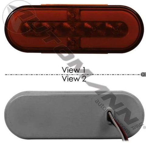 571.LD61A31-F/P/T Light LED 6in Amber Zeon Halo, (product_type), (product_vendor) - Nick's Truck Parts