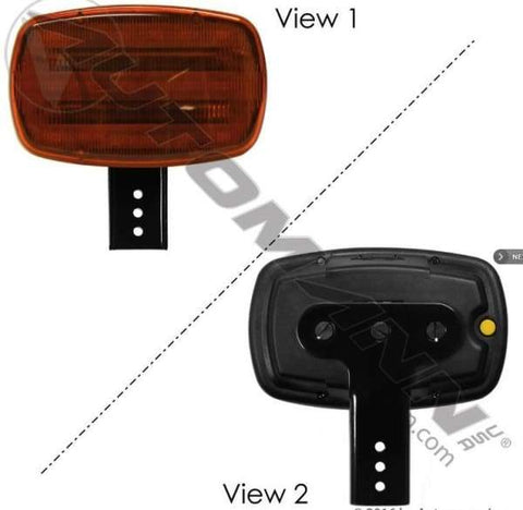 571.LD86AL18H-Warning Light LED with Handle Amber, (product_type), (product_vendor) - Nick's Truck Parts