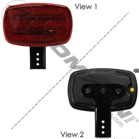571.LD86RL18H-Warning Light LED with Handle Red, (product_type), (product_vendor) - Nick's Truck Parts