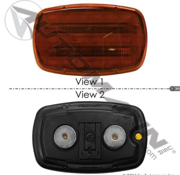 571.LD87AL18M-Warning Light LED Magnetic Amber, (product_type), (product_vendor) - Nick's Truck Parts