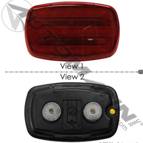 571.LD87RL18M-Warning Light LED Magnetic Red, (product_type), (product_vendor) - Nick's Truck Parts