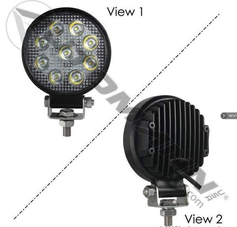 571.LD943WL9-Work Lamp LED 4in Round Spot 1755 LM, (product_type), (product_vendor) - Nick's Truck Parts
