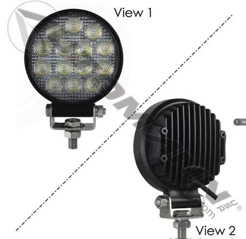 571.LD944WL14-Work Lamp LED 4in Round Flood 2660 LM, (product_type), (product_vendor) - Nick's Truck Parts
