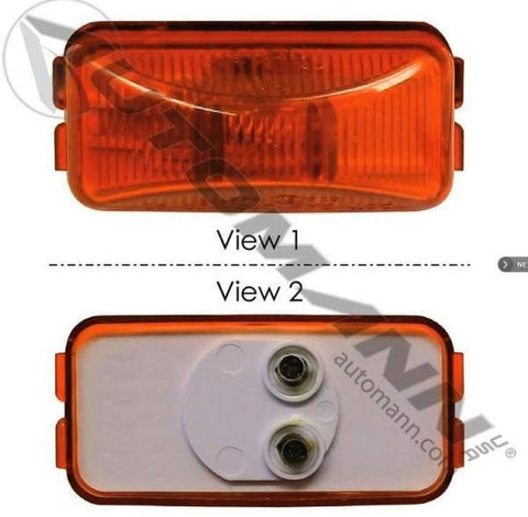 571.LG15A-Marker Light 1-1/4in X 2-1/2in Amber, (product_type), (product_vendor) - Nick's Truck Parts