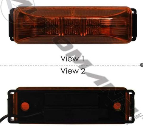 571.LG19A-KB1-Marker Light Kit 1-1/4in X 4in Amber, (product_type), (product_vendor) - Nick's Truck Parts