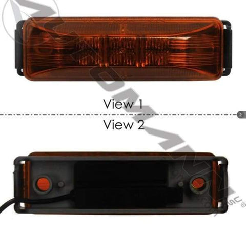 571.LG19A-KG1-Marker Light Kit 1-1/4in X 4in Amber, (product_type), (product_vendor) - Nick's Truck Parts
