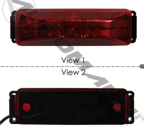 571.LG19R-KB1-Marker Light Kit 1-1/4in X 4in Red, (product_type), (product_vendor) - Nick's Truck Parts