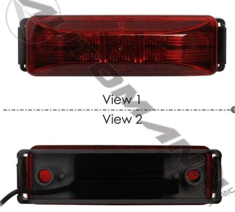 571.LG19R-KG1-Marker Light Kit 1-1/4in X 4in Red, (product_type), (product_vendor) - Nick's Truck Parts