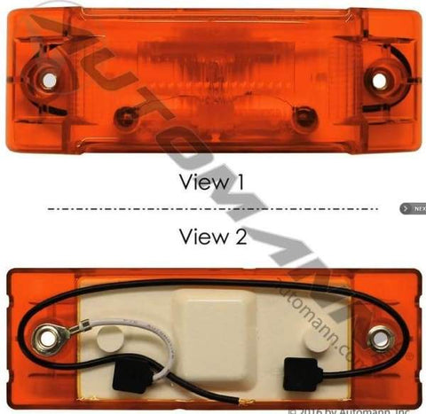 571.LG211A-Marker Light 2in X 6in Amber, (product_type), (product_vendor) - Nick's Truck Parts