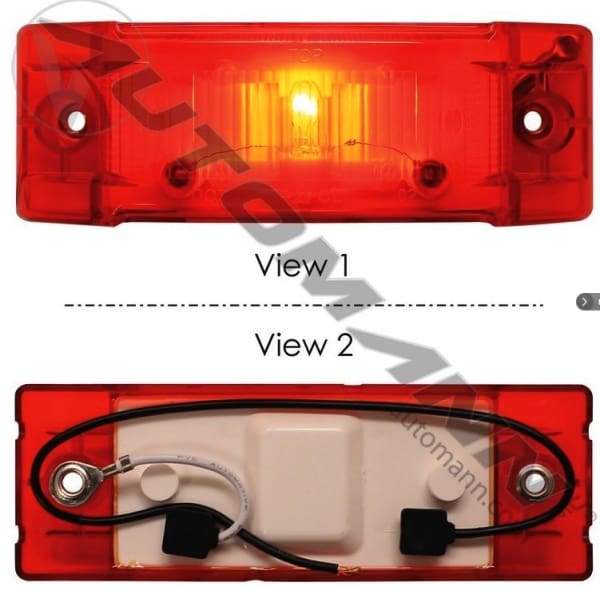 571.LG211R-Marker Light 2in X 6in Red, (product_type), (product_vendor) - Nick's Truck Parts