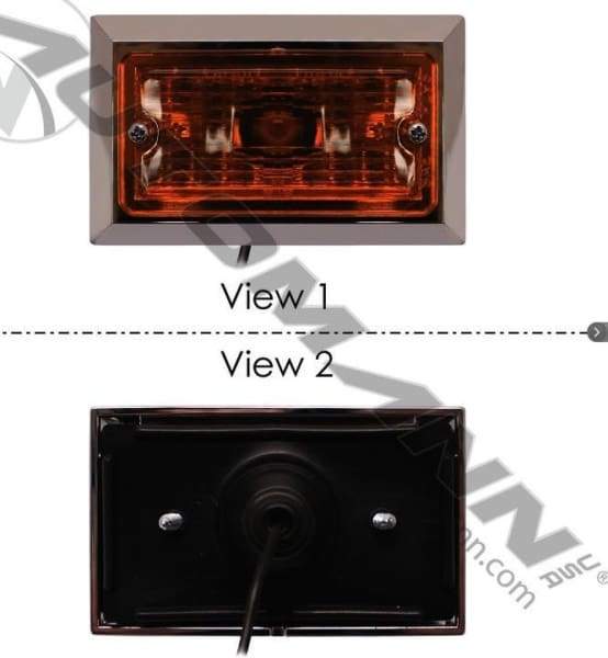 571.LG24A-Marker Light 2-1/4in X 3-3/4in Amber, (product_type), (product_vendor) - Nick's Truck Parts