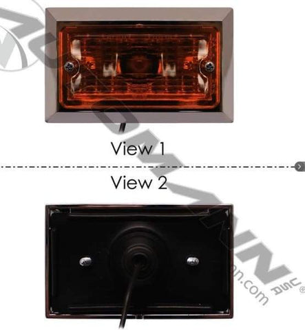 571.LG24A-Marker Light 2-1/4in X 3-3/4in Amber, (product_type), (product_vendor) - Nick's Truck Parts