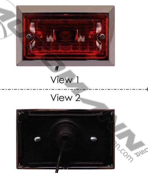 571.LG24R-Marker Light 2-1/4in X 3-3/4in Red, (product_type), (product_vendor) - Nick's Truck Parts