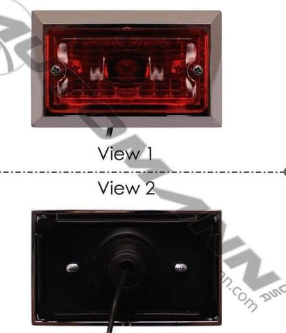 571.LG24R-Marker Light 2-1/4in X 3-3/4in Red, (product_type), (product_vendor) - Nick's Truck Parts