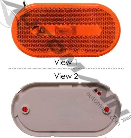 571.LG262A-Lens 4in Oval Amber, (product_type), (product_vendor) - Nick's Truck Parts