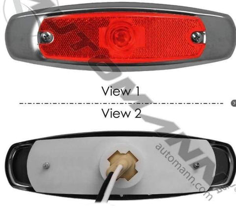 571.LG267R-Marker Light Low Profile Reflex Red, (product_type), (product_vendor) - Nick's Truck Parts
