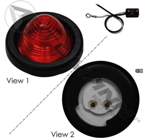 571.LG31RKMarker Light Kit 2in Beehive Red Nick's Truck Parts