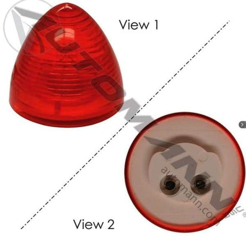 571.LG31R-Marker Light 2in Beehive Red, (product_type), (product_vendor) - Nick's Truck Parts