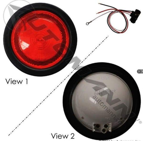 571.LG401R-K-S/T/T Light Kit 4in Reflex Red, (product_type), (product_vendor) - Nick's Truck Parts
