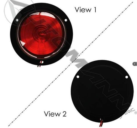 571.LG402R-S/T/T Light Recessed 4in Red, (product_type), (product_vendor) - Nick's Truck Parts